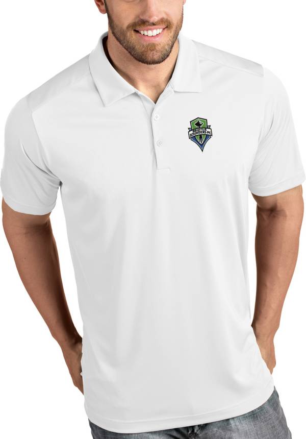 Antigua Men's Seattle Sounders Tribute White Polo