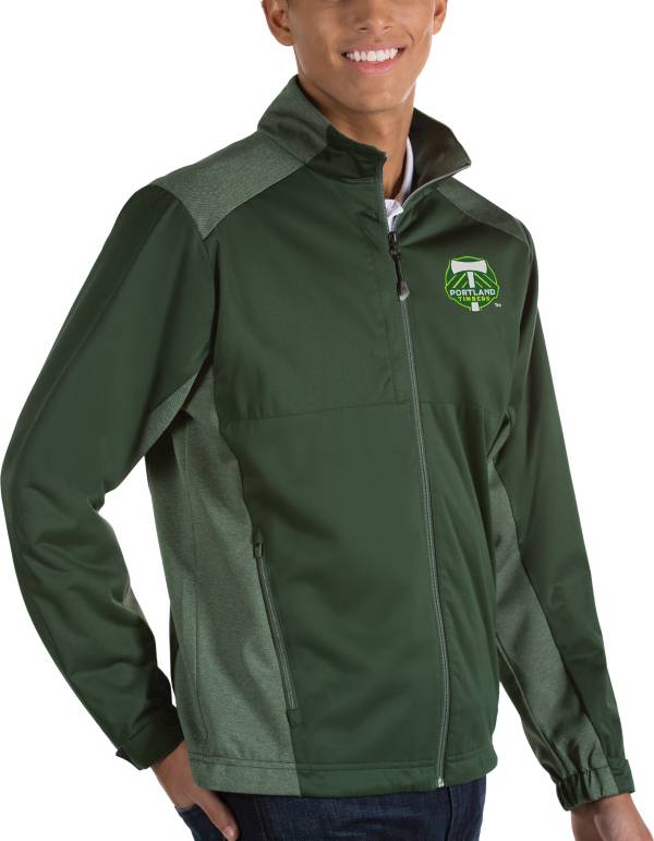 Antigua Men's Portland Timbers Revolve Green Full-Zip Jacket