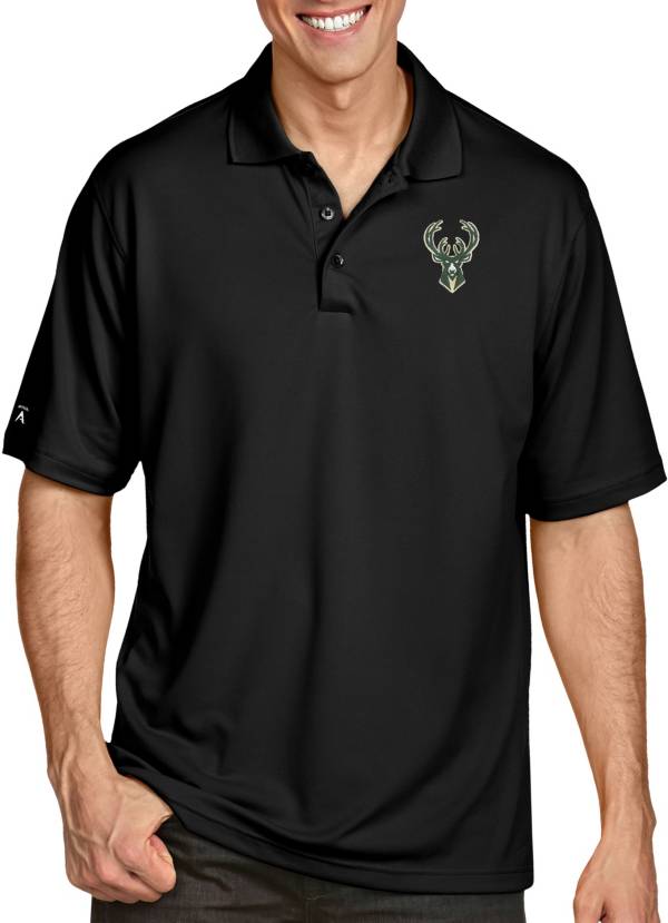 Antigua Men's Milwaukee Bucks Xtra-Lite Pique Performance Polo