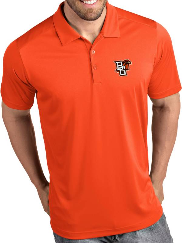 Antigua Men's Bowling Green Falcons Orange Tribute Performance Polo