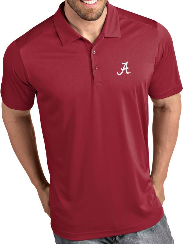 Antigua Men's Alabama Crimson Tide Crimson Tribute Performance Polo