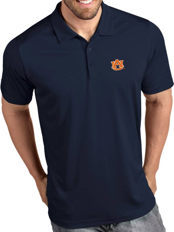 Antigua Men's Auburn Tigers Blue Tribute Performance Polo