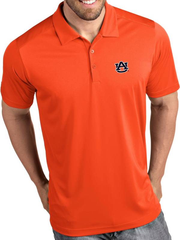 Antigua Men's Auburn Tigers Orange Tribute Performance Polo