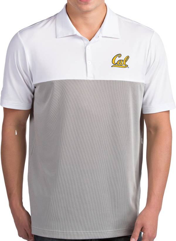 Antigua Men's Cal Golden Bears Venture White Polo