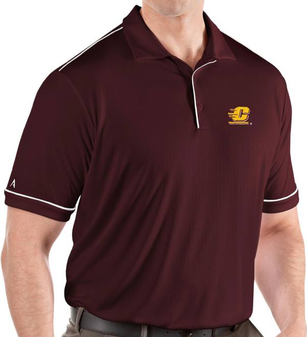 Antigua Men's Central Michigan Chippewas Maroon Salute Performance Polo