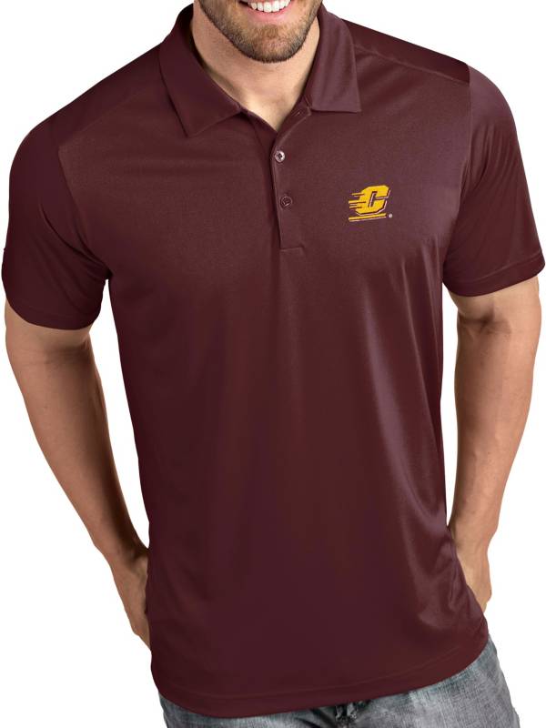 Antigua Men's Central Michigan Chippewas Maroon Tribute Performance Polo