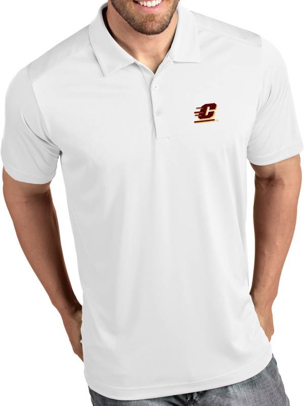Antigua Men's Central Michigan Chippewas Tribute Performance White Polo product image