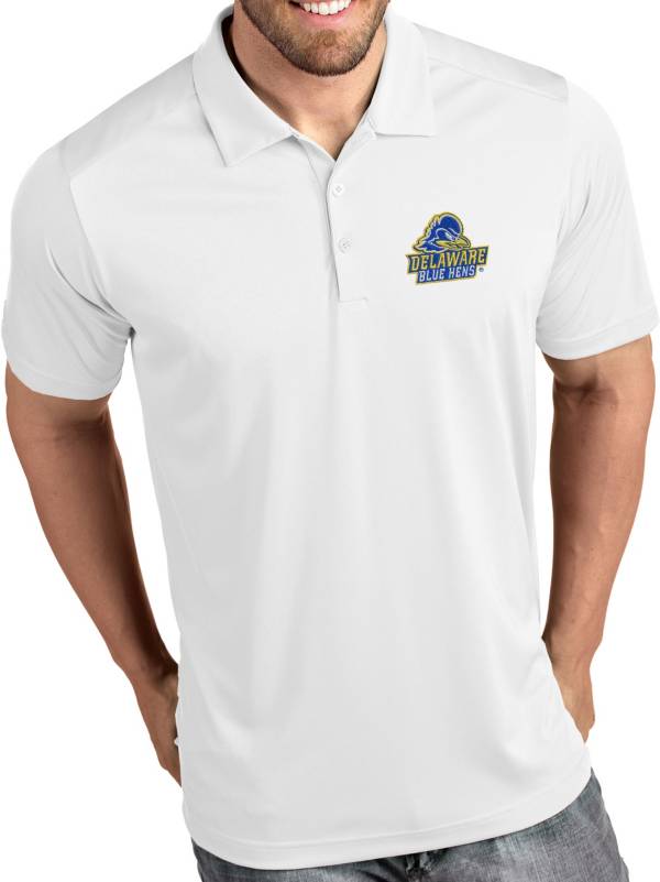 Antigua Men's Delaware Fightin' Blue Hens Tribute Performance White Polo