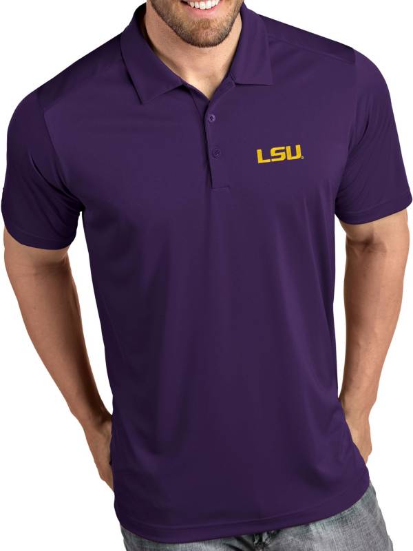 Antigua Men's LSU Tigers Purple Tribute Performance Polo