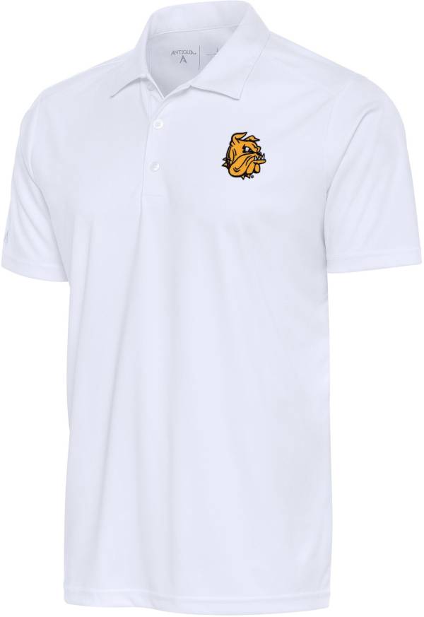 Antigua Men's Minnesota-Duluth Bulldogs Tribute Performance White Polo