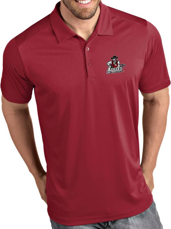 Antigua Men's New Mexico State Aggies Crimson Tribute Performance Polo