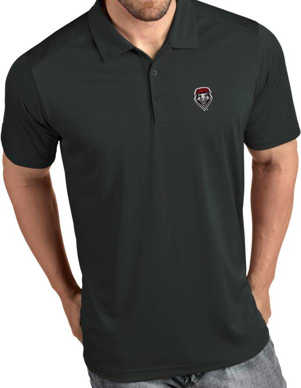 Antigua Men's New Mexico Lobos Grey Tribute Performance Polo