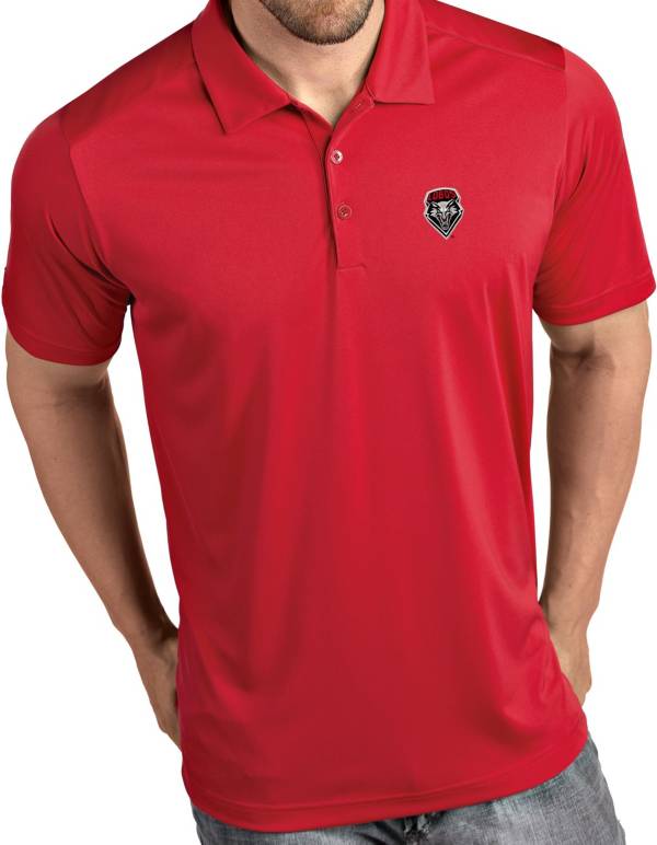 Antigua Men's New Mexico Lobos Cherry Tribute Performance Polo