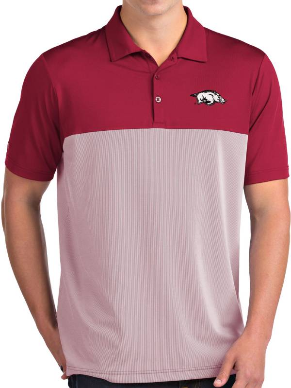 Antigua Men's Arkansas Razorbacks Cardinal Venture Polo