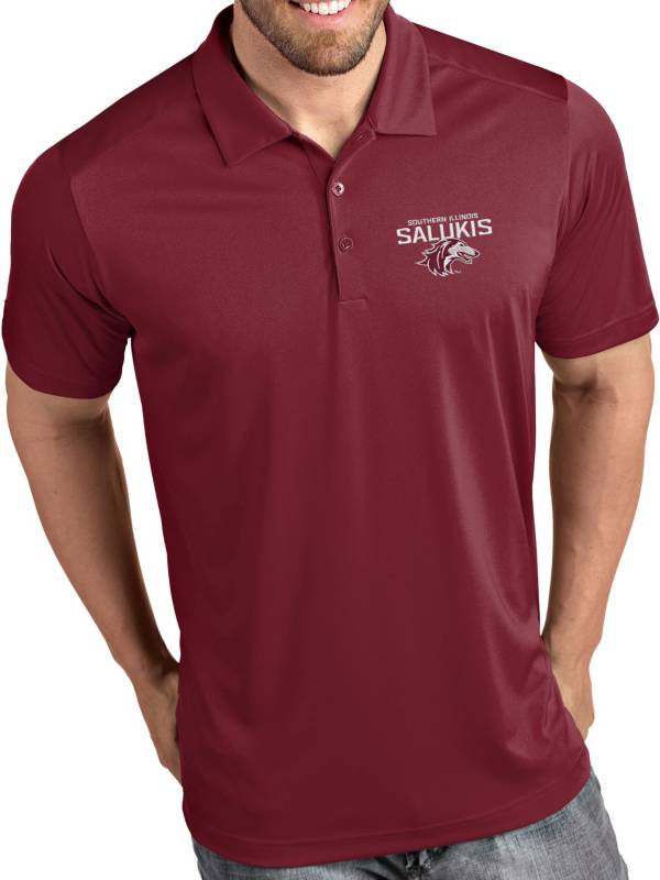 Antigua Men's Southern Illinois Salukis Maroon Tribute Performance Polo