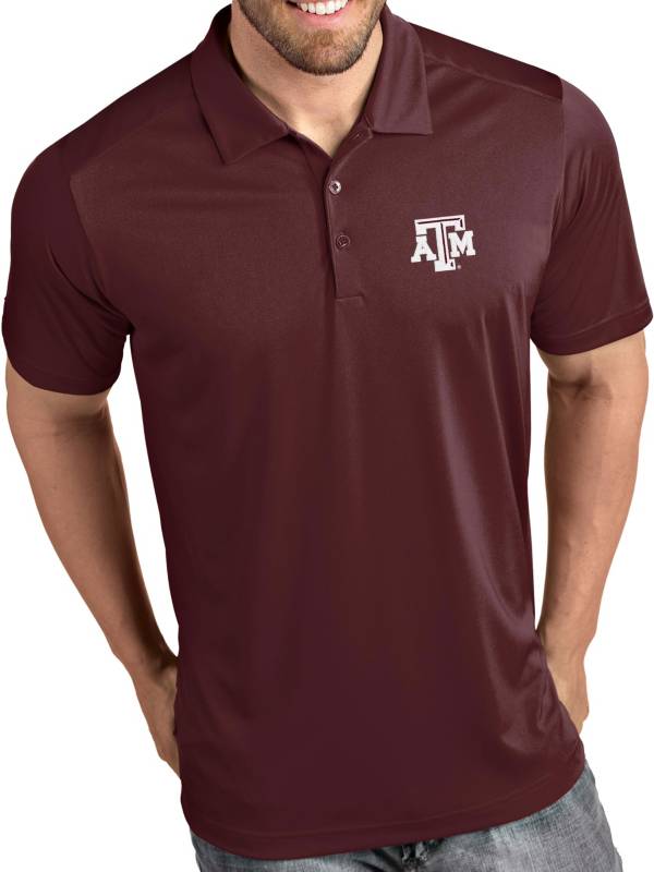 Antigua Men's Texas A&M Aggies Maroon Tribute Performance Polo