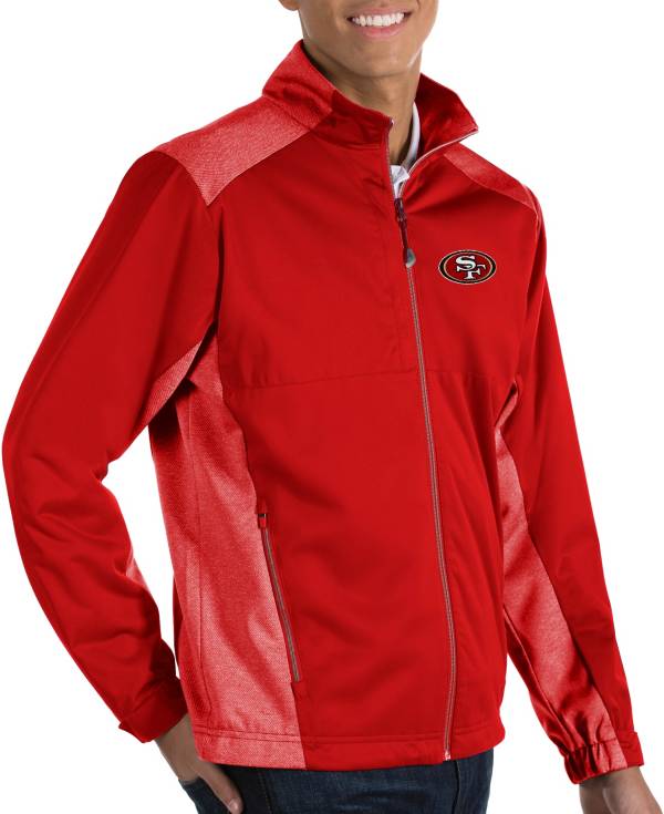 Antigua Men's San Francisco 49ers Revolve Red Full-Zip Jacket product image