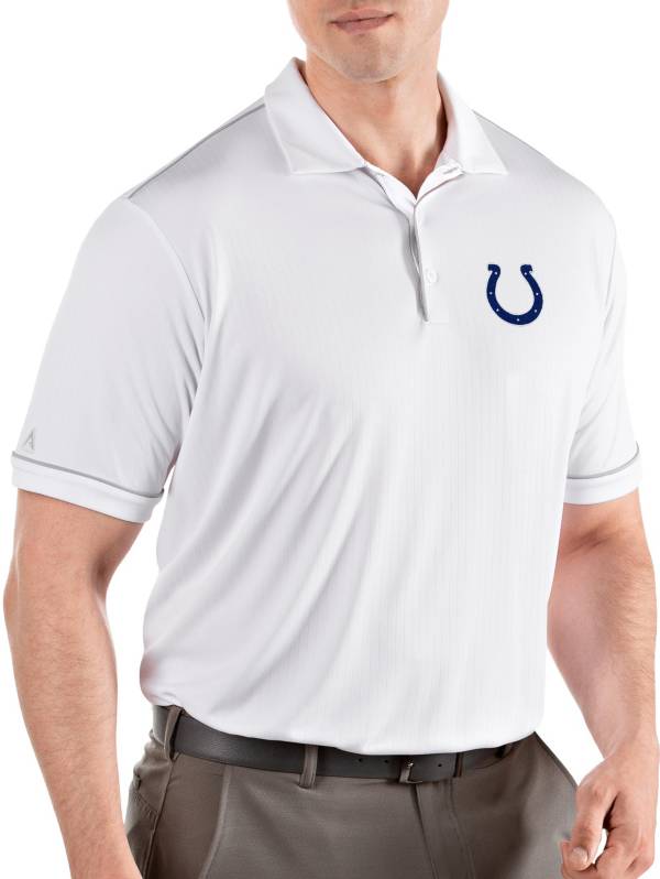 Antigua Men's Indianapolis Colts Salute White Polo