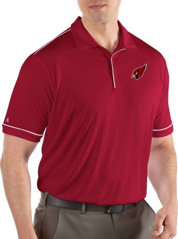 Antigua Men's Arizona Cardinals Salute Red Polo