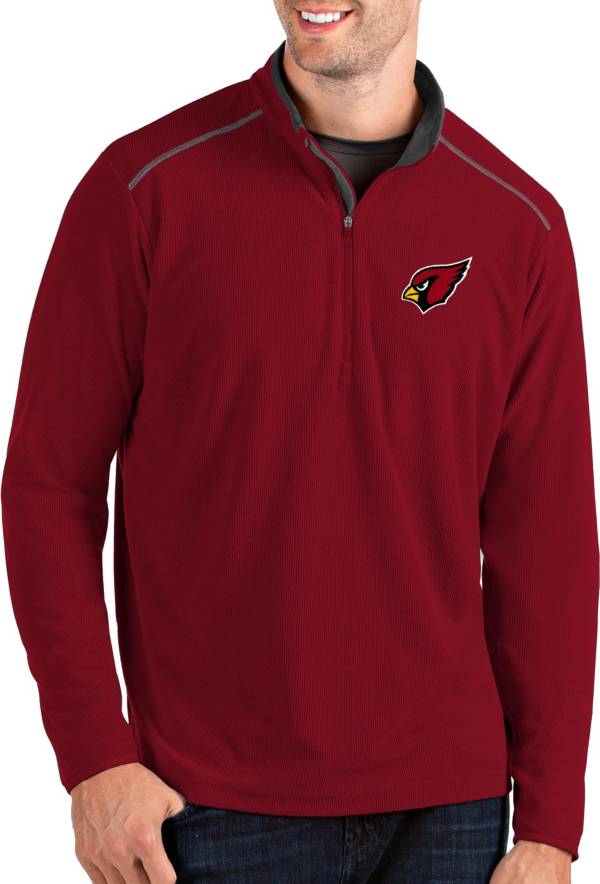 Antigua Men's Arizona Cardinals Glacier Red Quarter-Zip Pullover