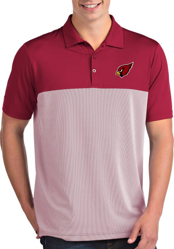 Antigua Men's Arizona Cardinals Venture Red Performance Polo