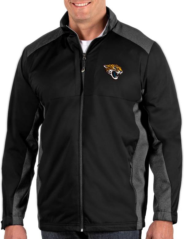 Antigua Men's Jacksonville Jaguars Revolve Black Full-Zip Jacket product image