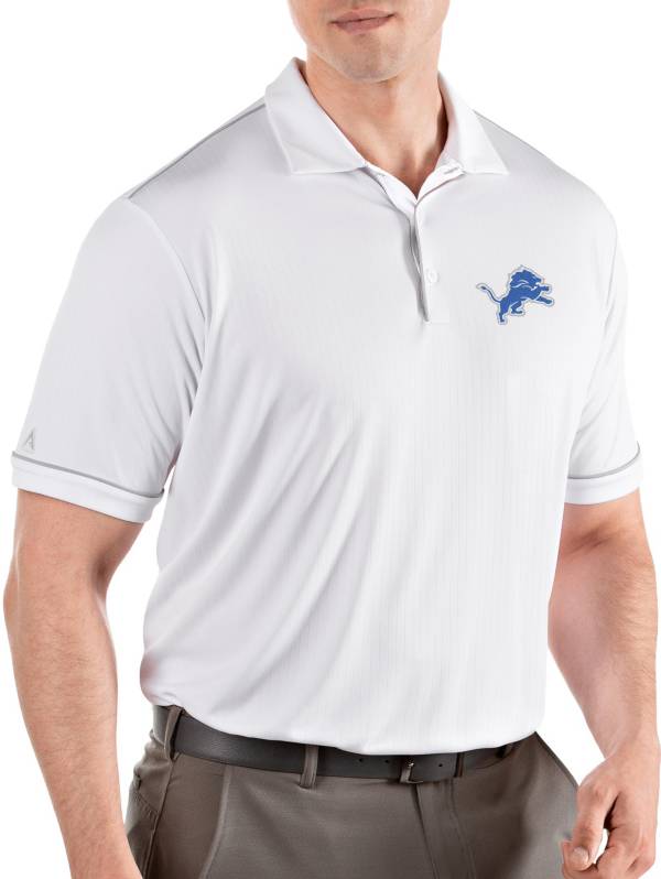 Antigua Men's Detroit Lions Salute White Polo