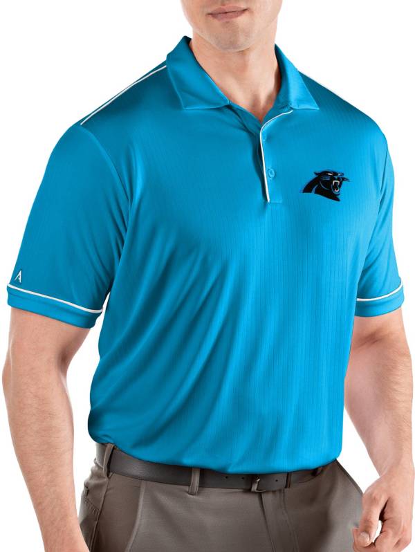 Antigua Men's Carolina Panthers Salute Blue Polo