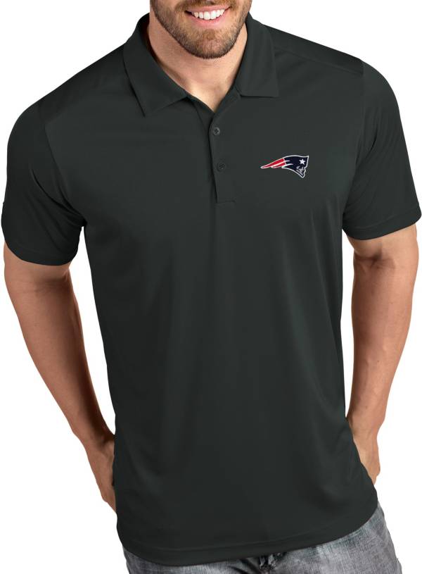 Antigua Men's New England Patriots Tribute Grey Polo