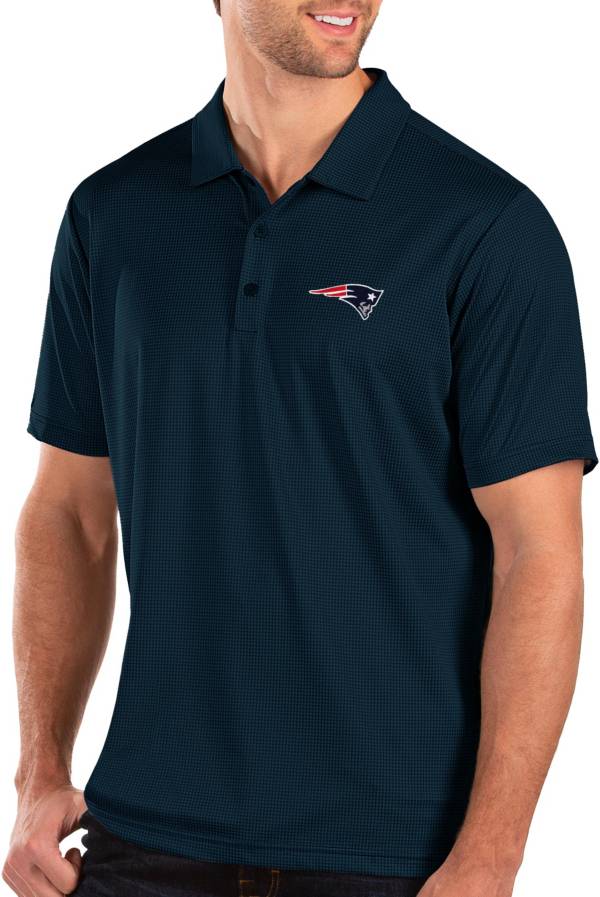 Antigua Men's New England Patriots Balance Navy Polo