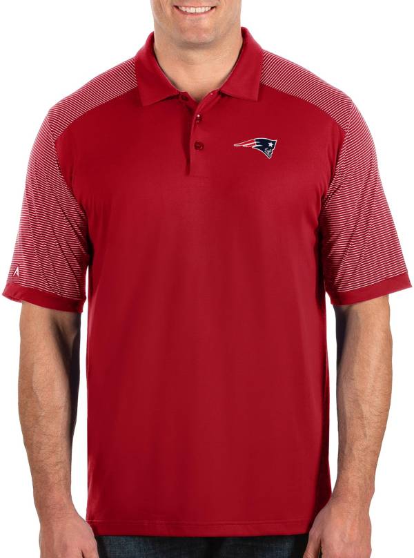 Antigua Men's New England Patriots Engage Performance Red Polo