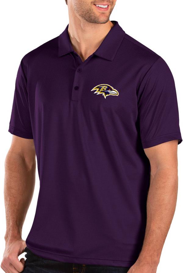 Antigua Men's Baltimore Ravens Balance Purple Polo