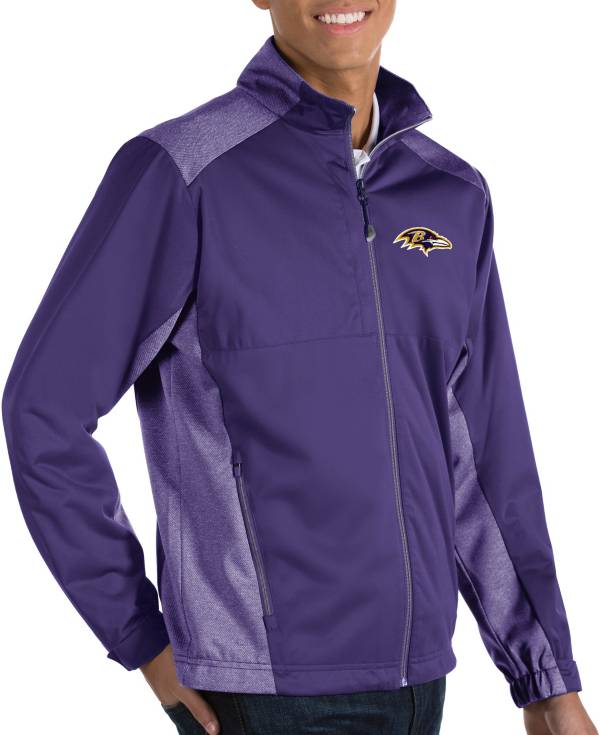 Antigua Men's Baltimore Ravens Revolve Purple Full-Zip Jacket