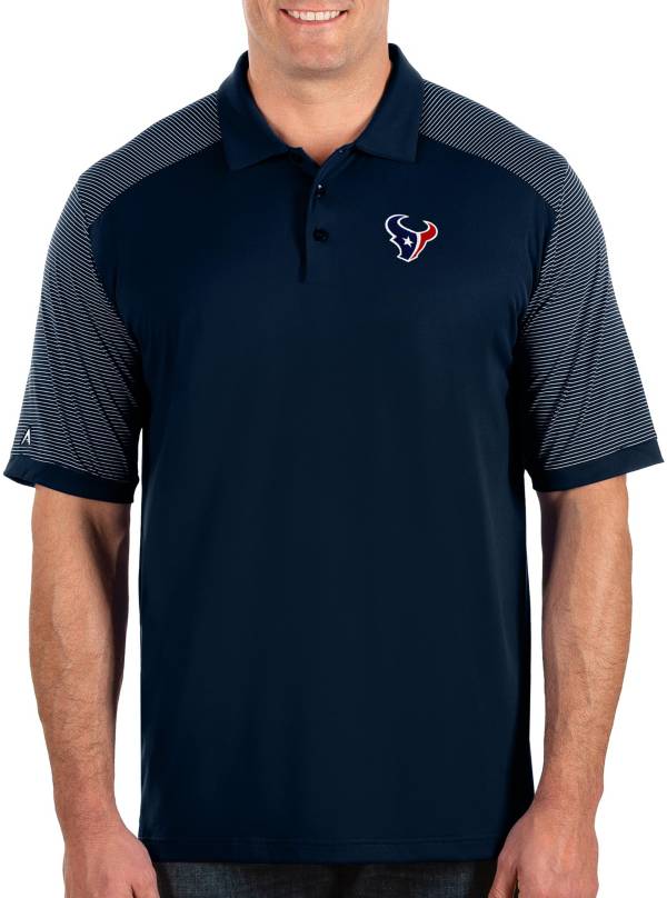 Antigua Men's Houston Texans Engage Performance Navy Polo