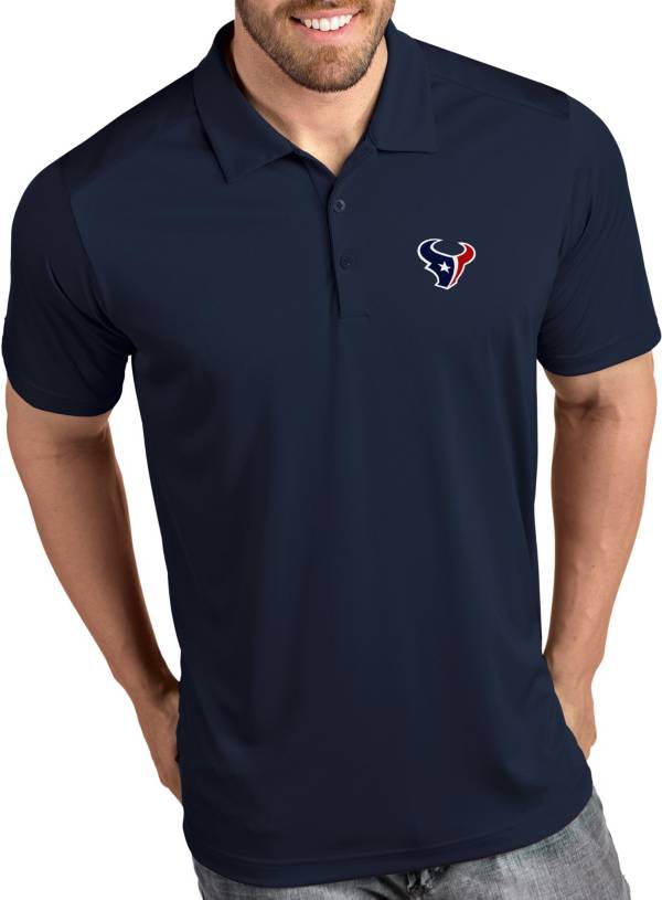 Antigua Men's Houston Texans Tribute Navy Polo