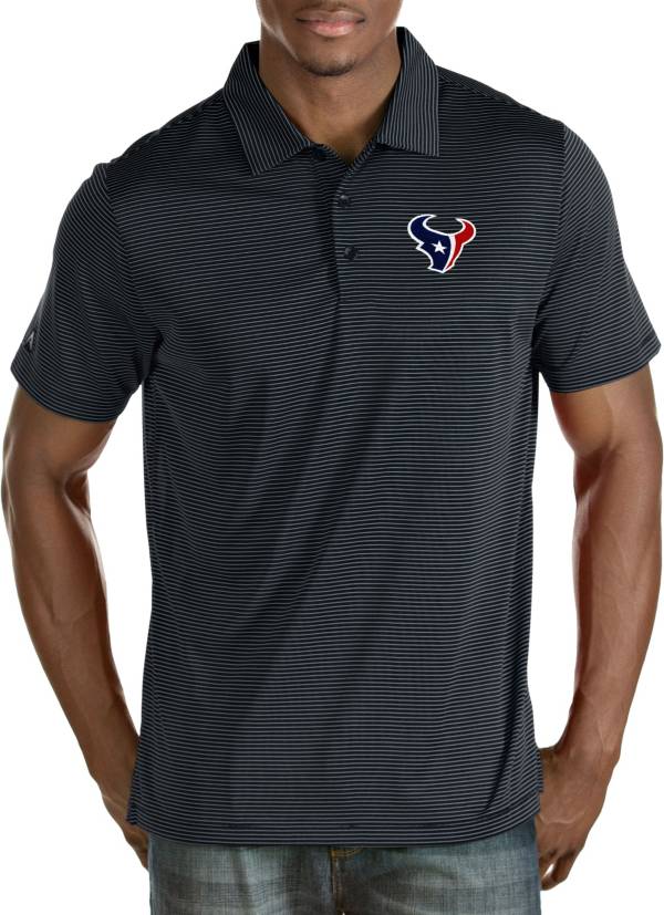 Antigua Men's Houston Texans Quest Navy Polo