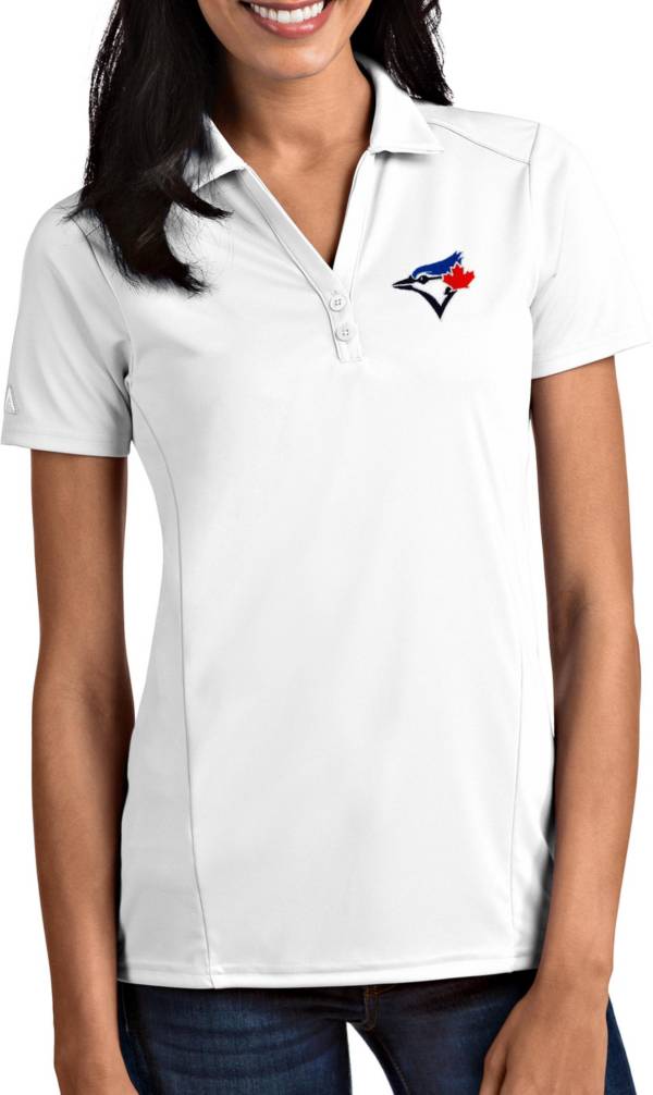 Antigua Women's Toronto Blue Jays Tribute White Performance Polo