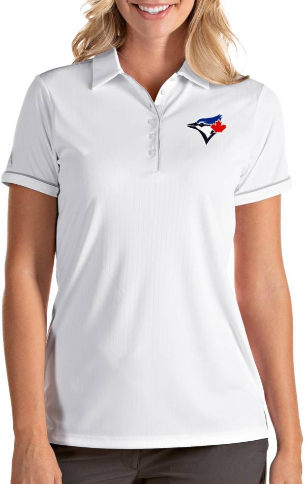 Antigua Women's Toronto Blue Jays Salute White Performance Polo