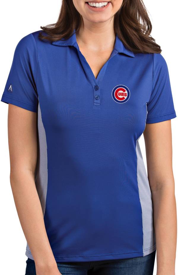 Antigua Women's Chicago Cubs Venture Royal Performance Polo