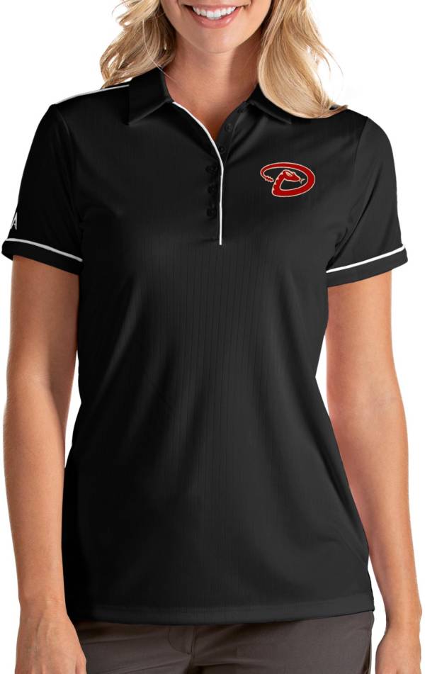 Antigua Women's Arizona Diamondbacks Salute Black Performance Polo