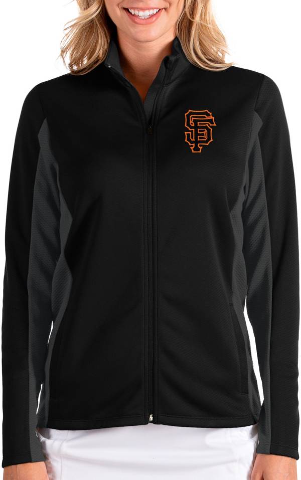 Antigua Women's San Francisco Giants Black Passage Full-Zip Jacket