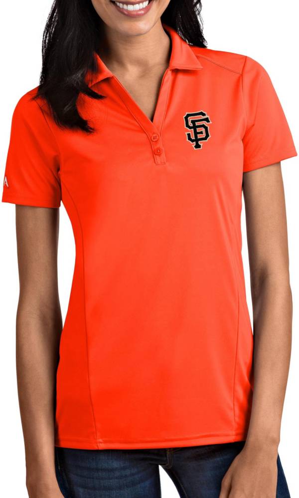 Antigua Women's San Francisco Giants Tribute Orange Performance Polo