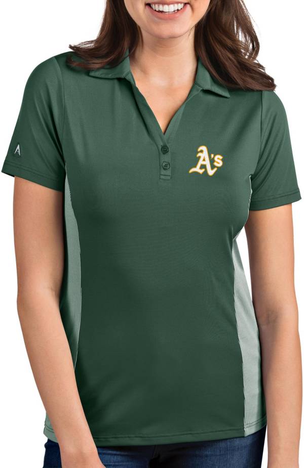 Antigua Women's Oakland Athletics Venture Green Performance Polo product image