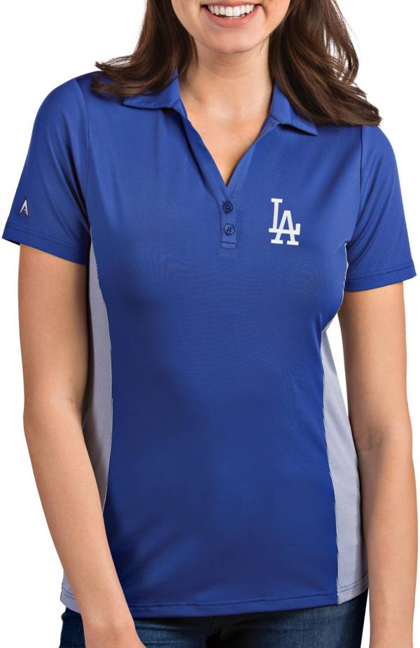 Antigua Women's Los Angeles Dodgers Venture Royal Performance Polo