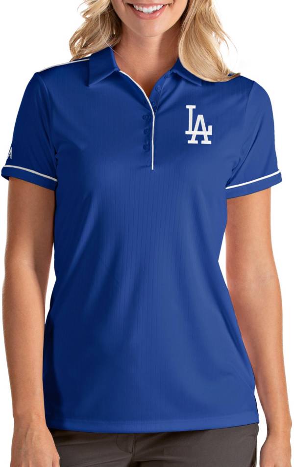 Antigua Women's Los Angeles Dodgers Salute Royal Performance Polo