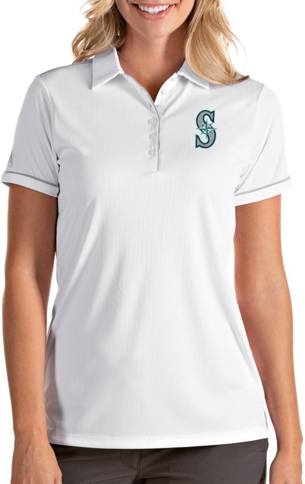 Antigua Women's Seattle Mariners Salute White Performance Polo