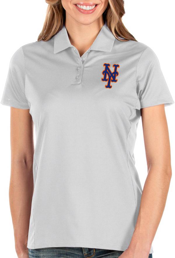 Antigua Women's New York Mets White Balance Polo