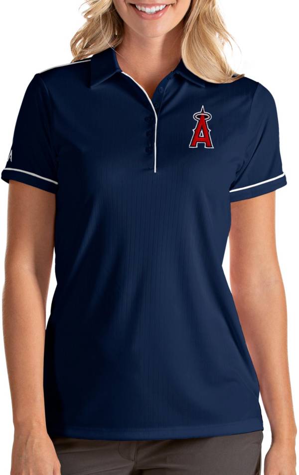 Antigua Women's Los Angeles Angels Salute Navy Performance Polo