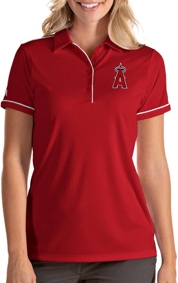 Antigua Women's Los Angeles Angels Salute Red Performance Polo