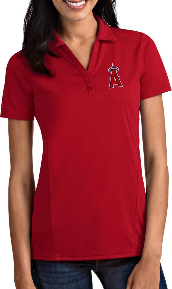 Antigua Women's Los Angeles Angels Tribute Red Performance Polo